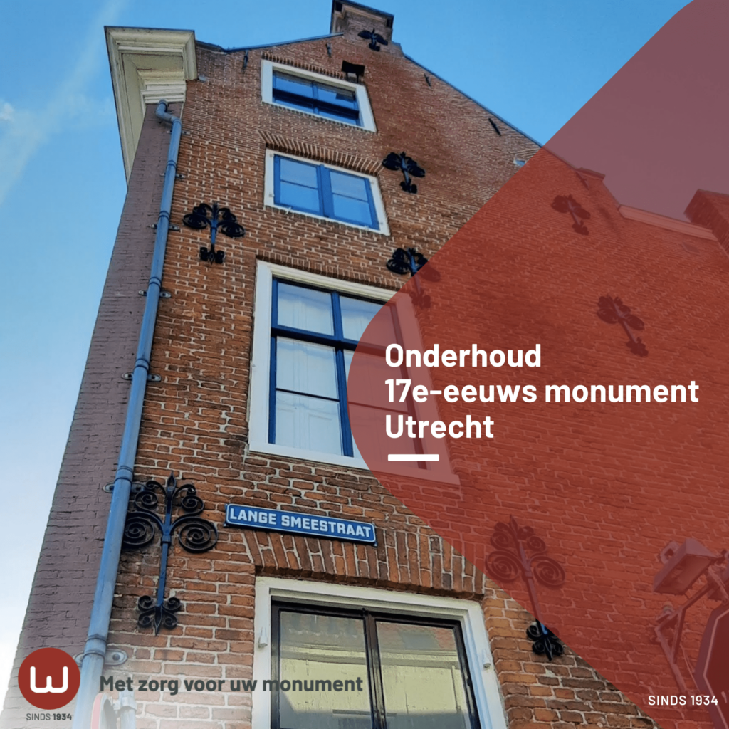 Onderhoudswerkzaamheden 17e-eeuwse monument Utrecht 1