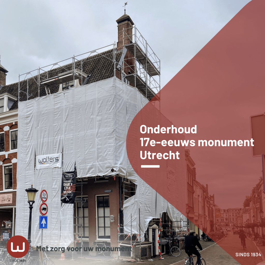 Onderhoudswerkzaamheden 17e-eeuwse monument Utrecht 3